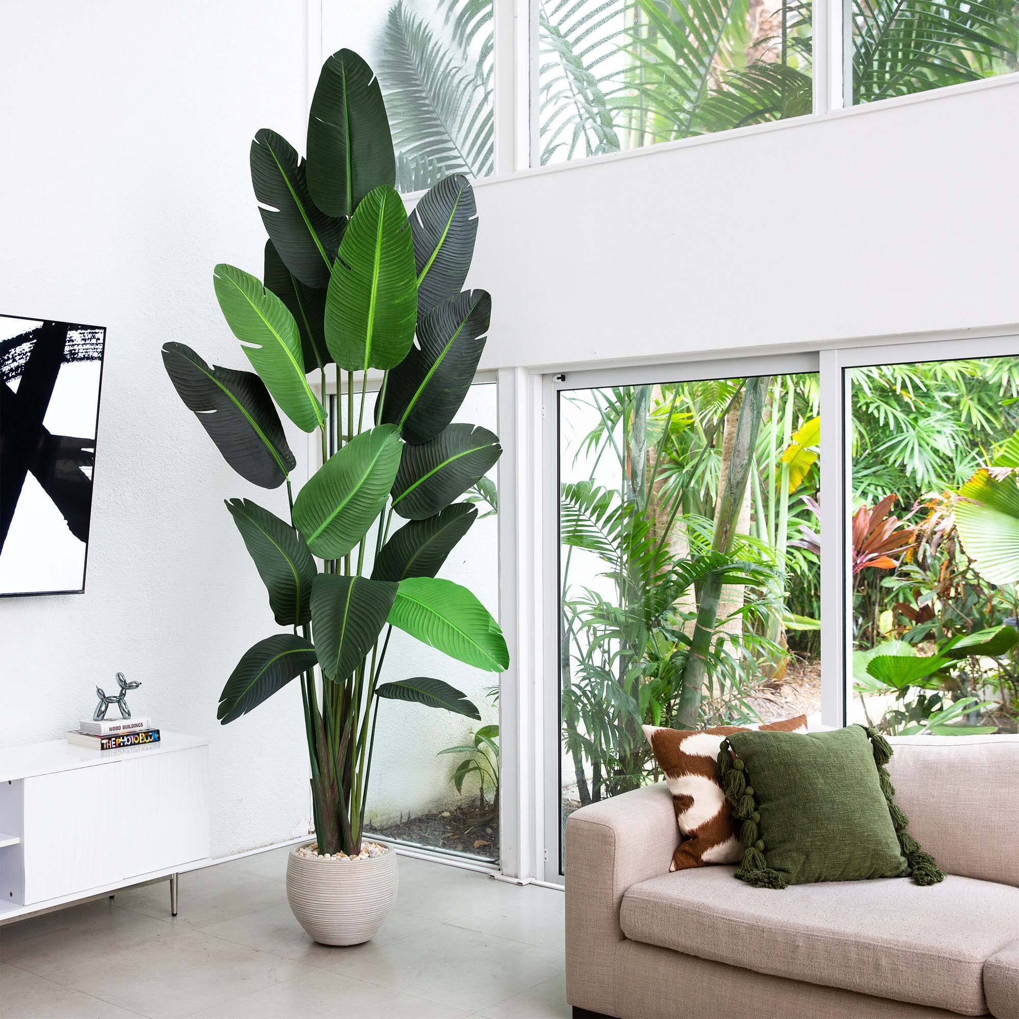 10ft. Potted Artificial Travelers Palm Tree